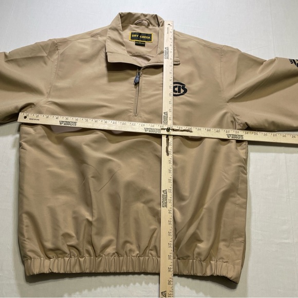 DRY CREEK MEN/UNISEX L 22/30 1/4 ZIP PULLOVER WINDBREAKER SHORT SLEEVE GOLF NEW. - Picture 3 of 8